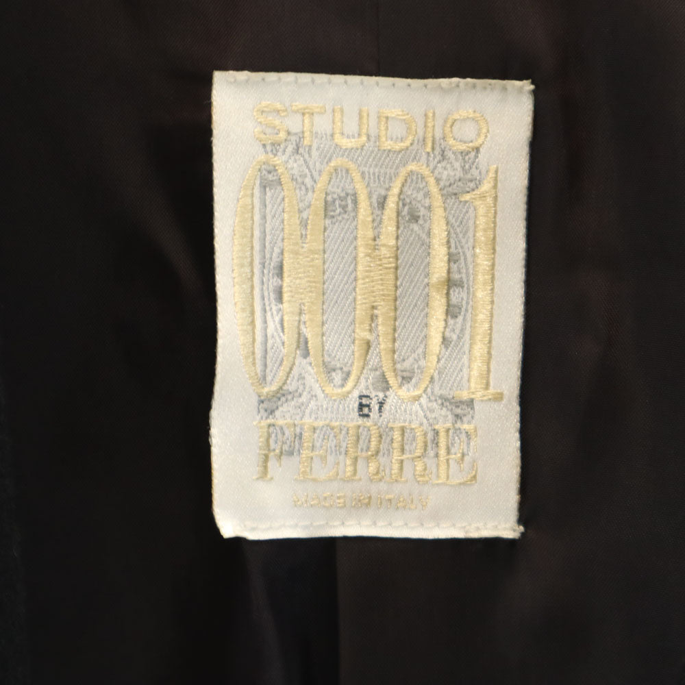 ストゥーディオフェレ ウールブレンド イタリア製 テーラードジャケット 8 ブラック レディース