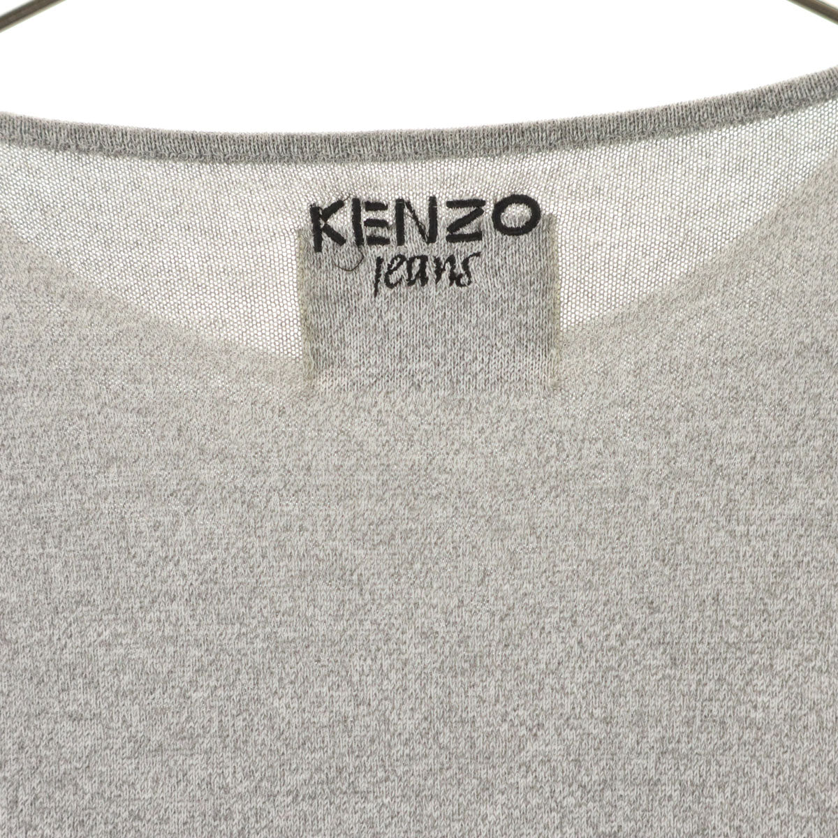 KENZO ケンゾー 90s オールド 北斎タグ 長袖 カットソー M グレー レディース