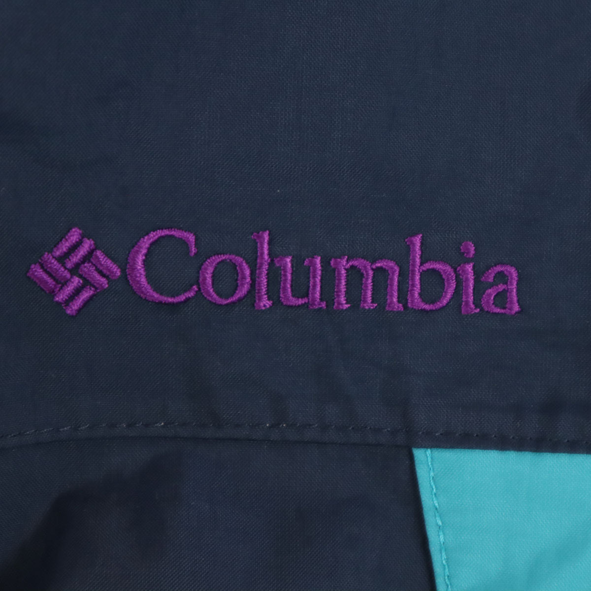 Columbia コロンビア シンプソンサンクチュアリ レインジャケット L ネイビー アウトドア 収納袋付き OMNI-TECH レディース