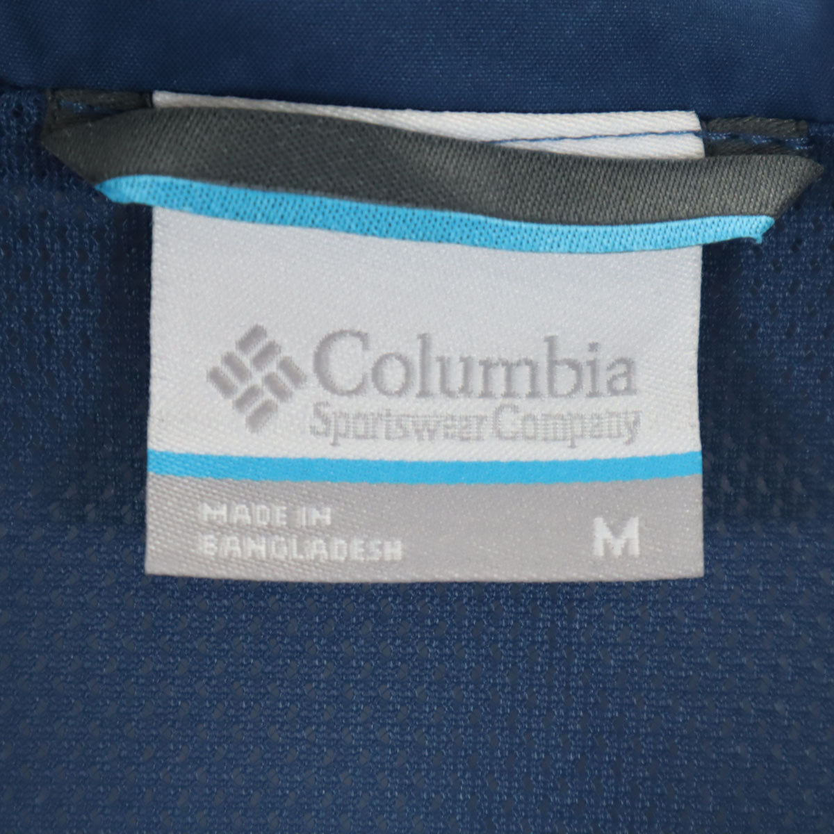 Columbia コロンビア パッカブル ジャケット M ブルー アウトドア OMNI-TECH 裏メッシュ メンズ