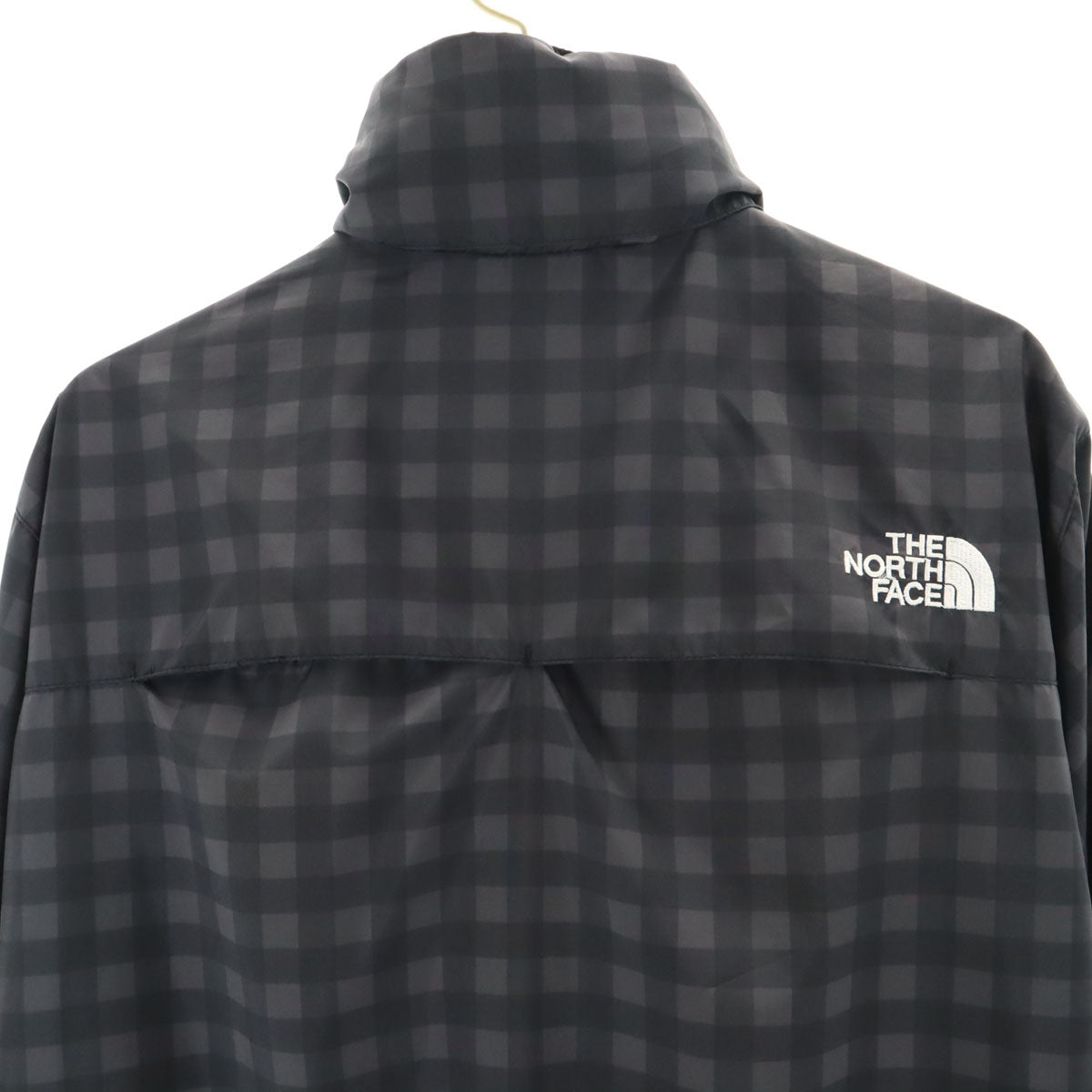 THE NORTH FACE ノースフェイス チェック柄 ディアブロ ウインド ジャケット M チャコールグレー アウトドア NP21226 裏メッシュ メンズ