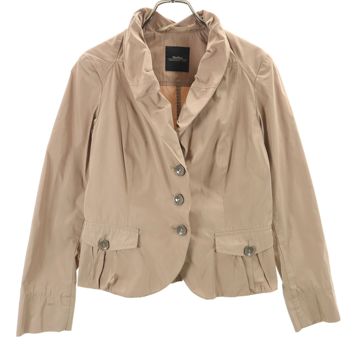 MaxMara WEEKEND LINE マックスマーラ ウィークエンドライン ショールカラー ジャケット ベージュ レディース