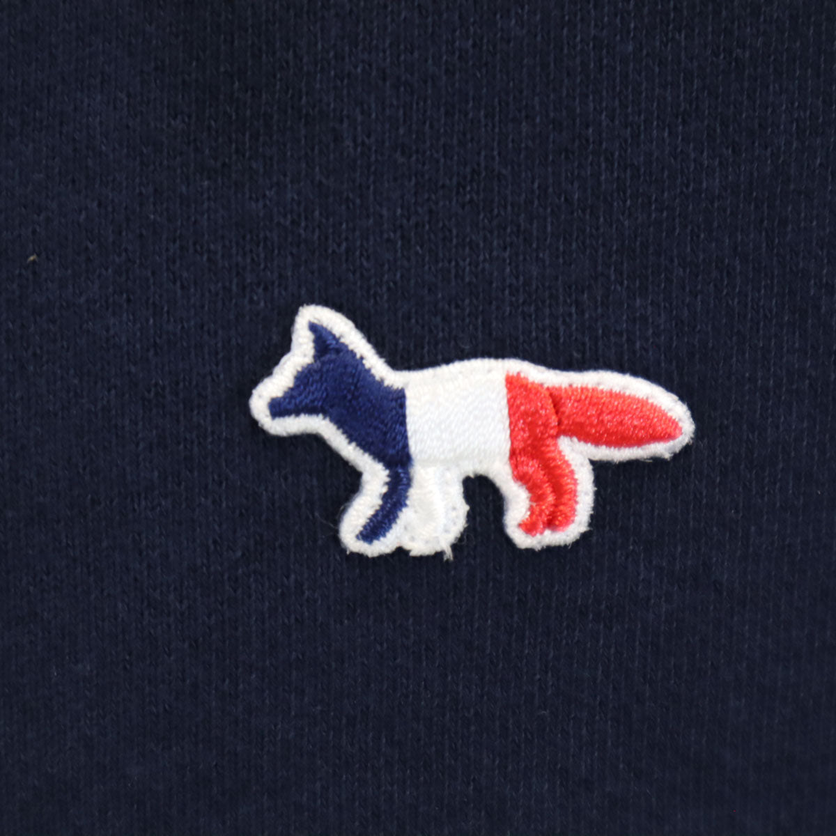 MAISON KITSUNE メゾンキツネ ポルトガル製 長袖 ジップパーカー XS ネイビー メンズ