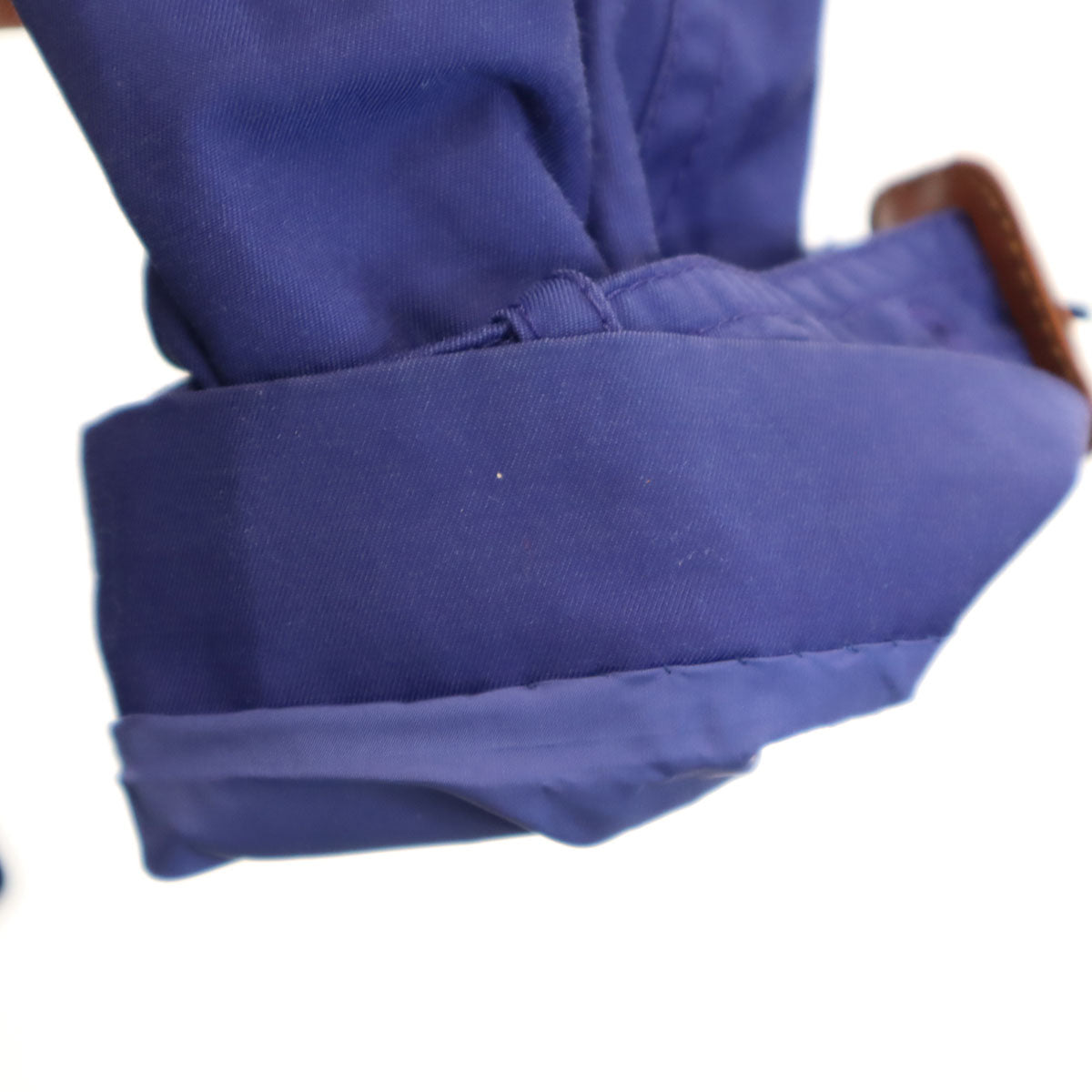 MONCLER モンクレール ルーマニア製 フーデット コート 0 ブルー ベルト付き レディース