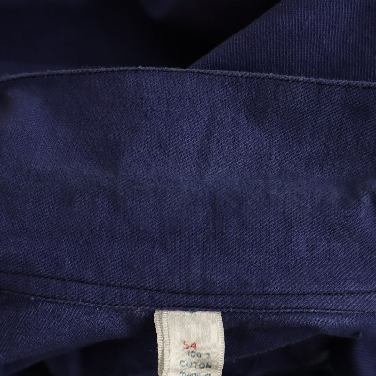 VINTAGE ヴィンテージ 70s アルバニア製 ユーロ ワークジャケット 54 ブルー メンズ