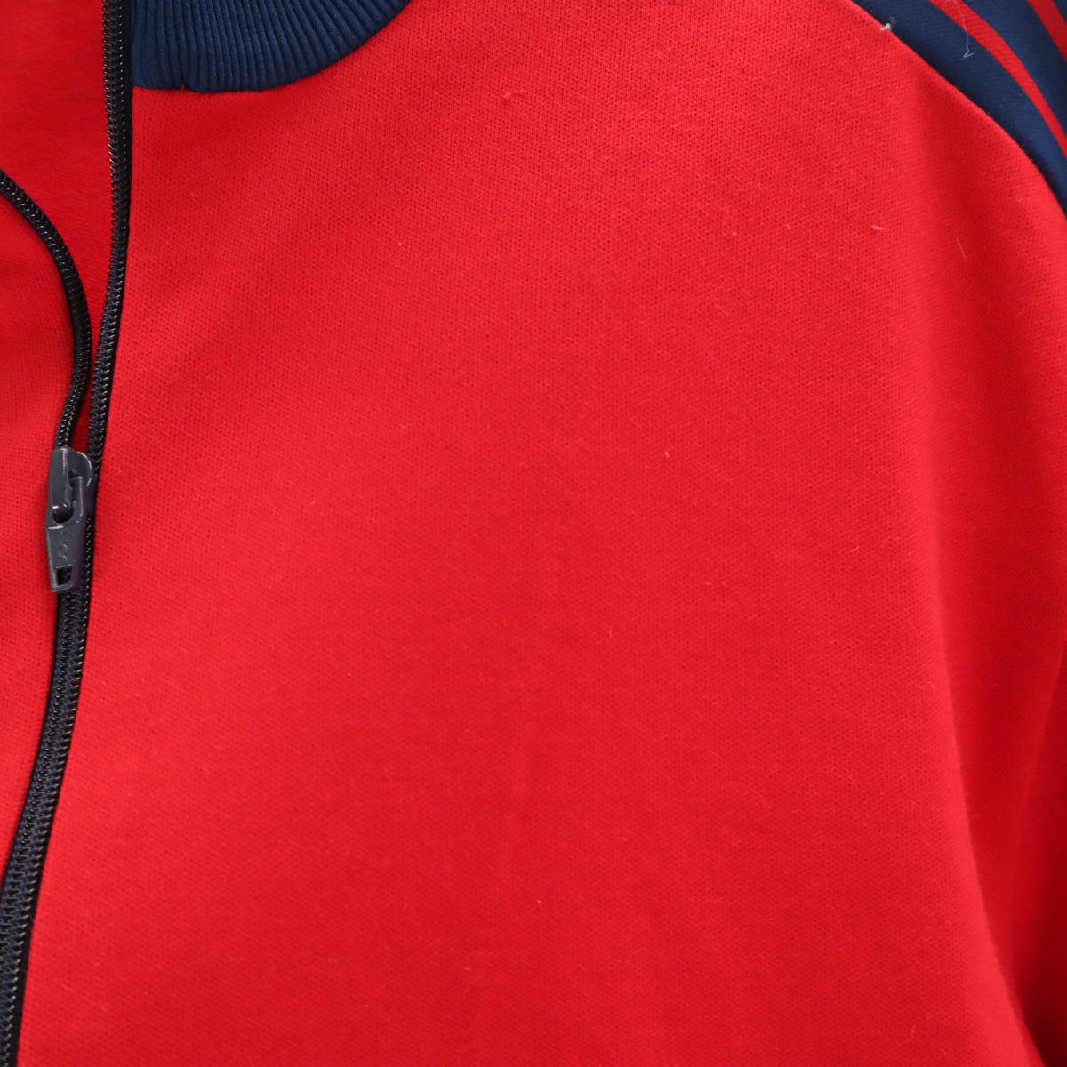 adidas アディダス 70s ヴィンテージ 西ドイツタグ デサント製 トレフォイルロゴ トラックジャケット 4 レッド メンズ