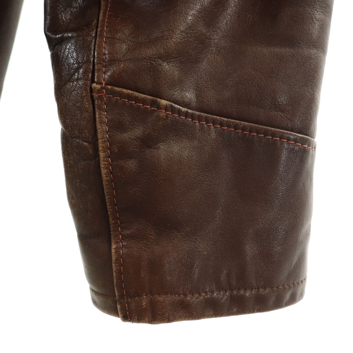 VINTAGE ヴィンテージ 60s 70s タロンジップ 涙タロン シングルライダースジャケット ブラウン メンズ