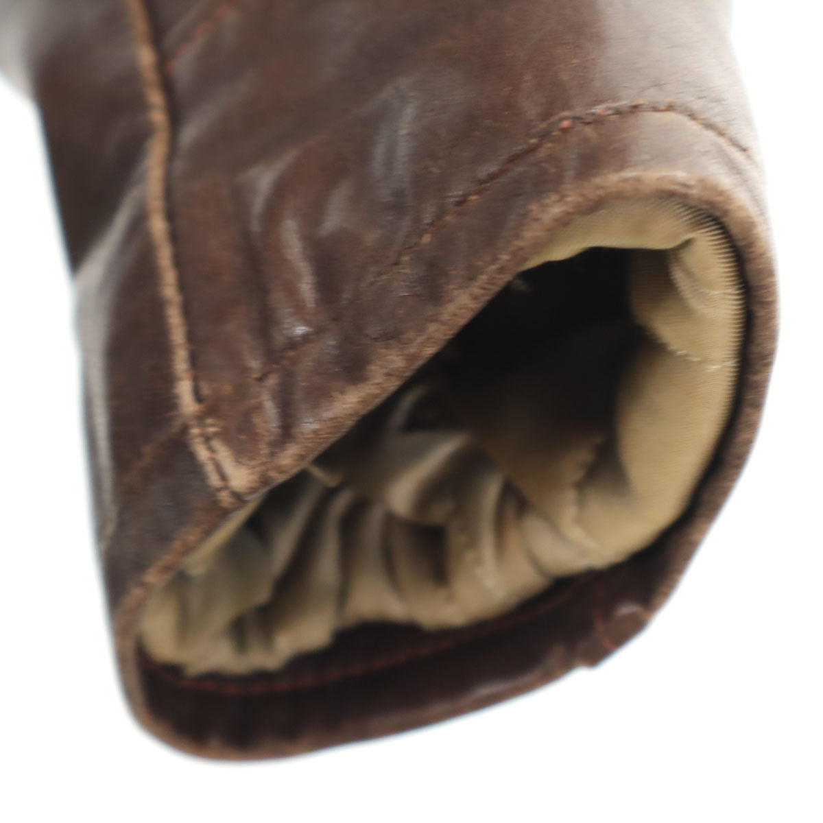 VINTAGE ヴィンテージ 60s 70s タロンジップ 涙タロン シングルライダースジャケット ブラウン メンズ