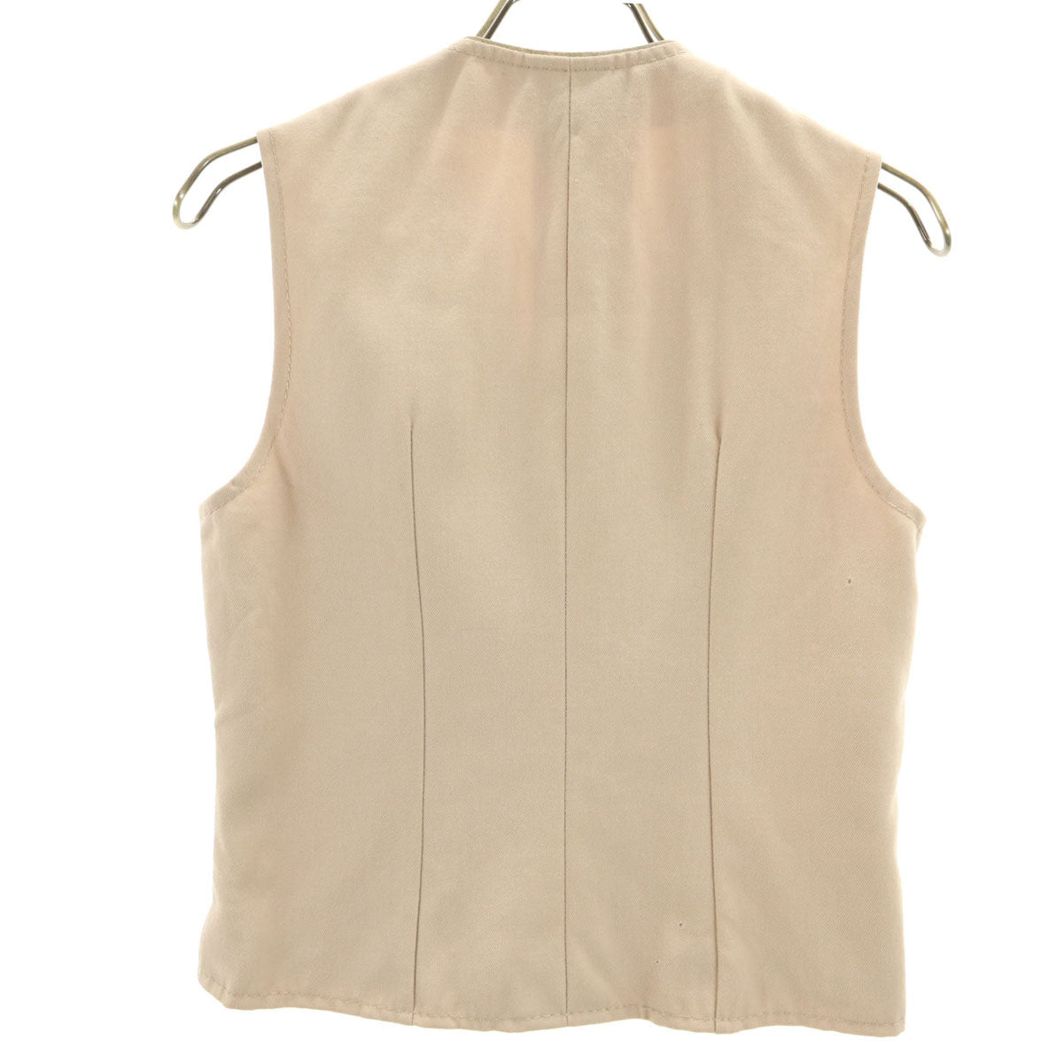 CELINE セリーヌ 80s フランス製 金ボタン ベスト ベージュ レディース