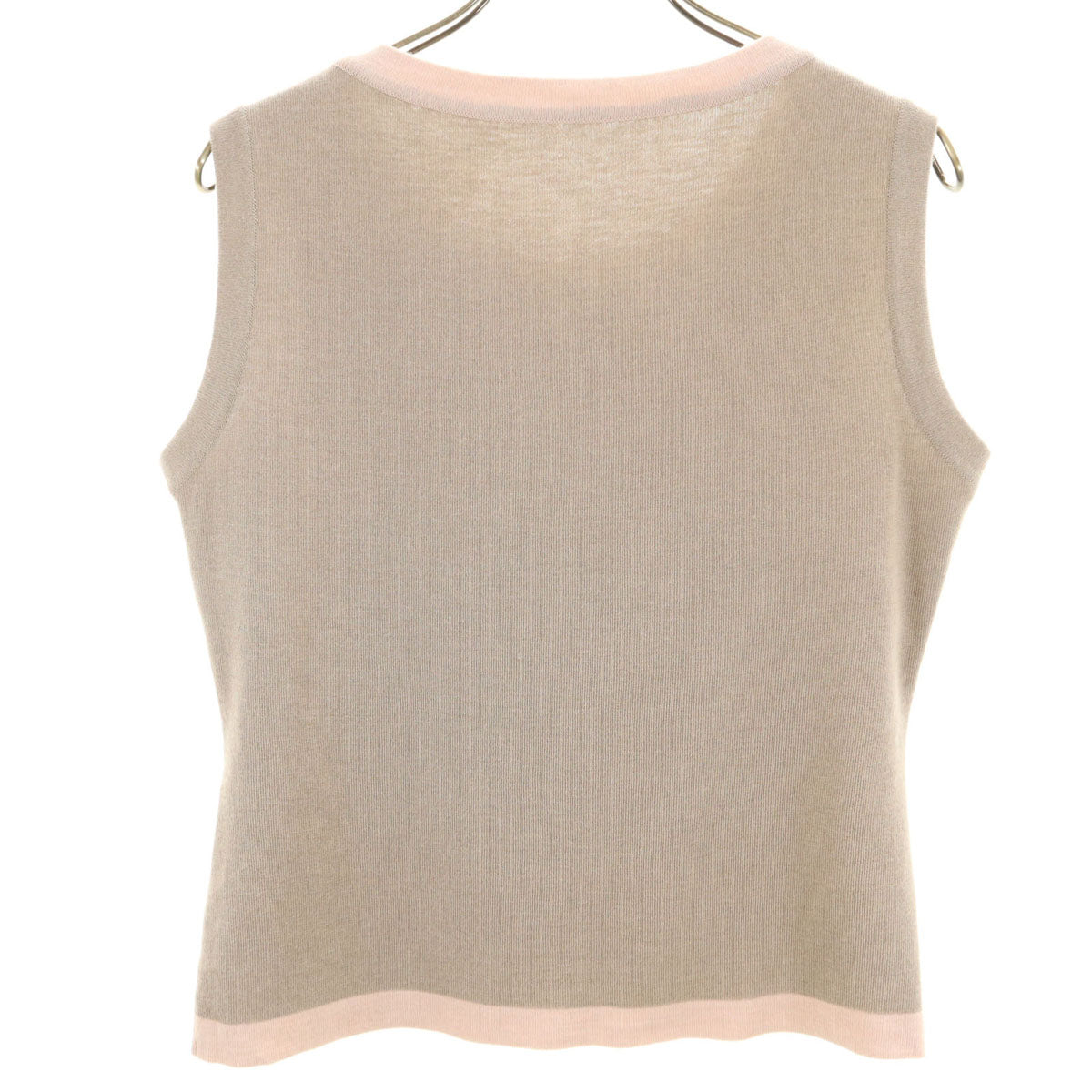 FOXEY フォクシー 日本製 ニットベスト 40 ベージュ レディース