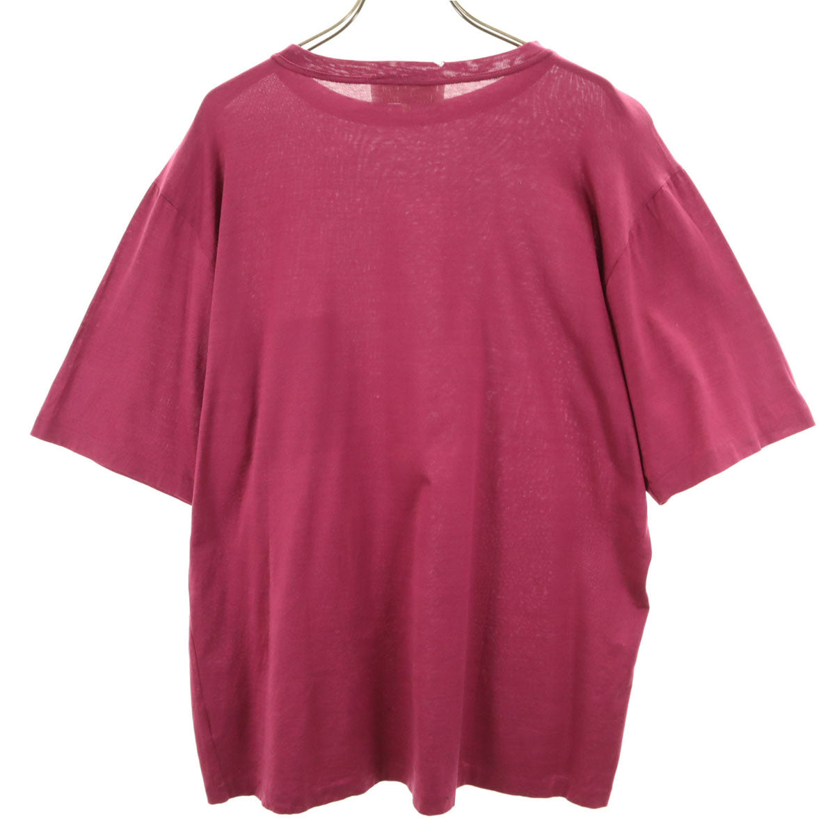 ジバンシージェントルマン 80S 90S オールド イタリア製 半袖 ワンポイント刺繍 Tシャツ L ピンク メンズ