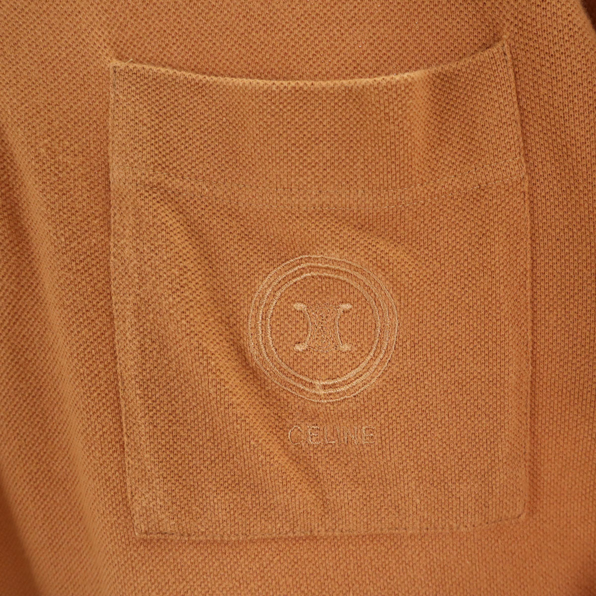 CELINE セリーヌ 90s フランス製 オールド ジェーシーシ期 半袖 ポロシャツ S ベージュ メンズ