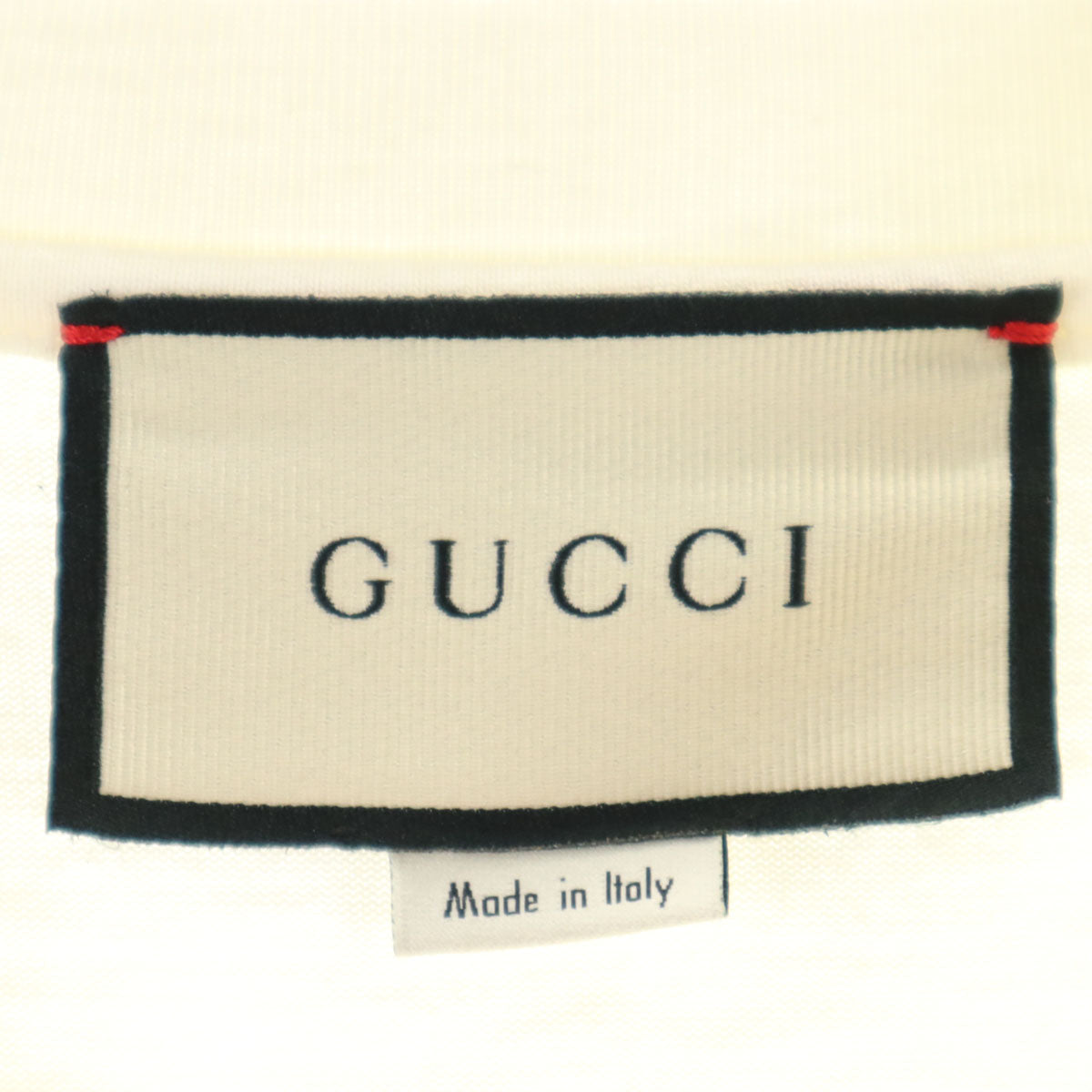 GUCCI グッチ イタリア製 半袖 ブレードプリント Tシャツ ホワイト メンズ