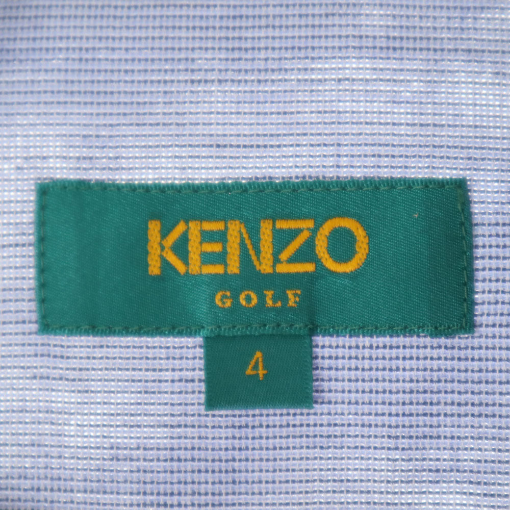 KENZO GOLF ケンゾーゴルフ 90s 日本製 オールド 長袖 ボタンダウンシャツ 4 ネイビー メンズ