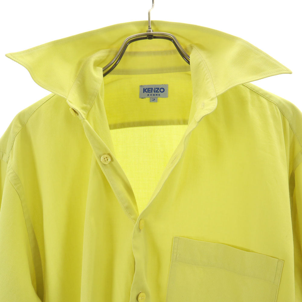 KENZO HOMME ケンゾーオム 90s オールド 長袖 シャツ 2 ライム系 メンズ