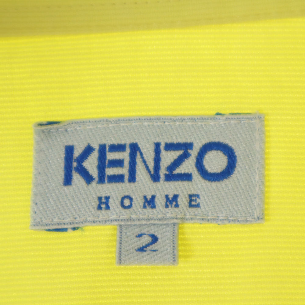 KENZO HOMME ケンゾーオム 90s オールド 長袖 シャツ 2 ライム系 メンズ