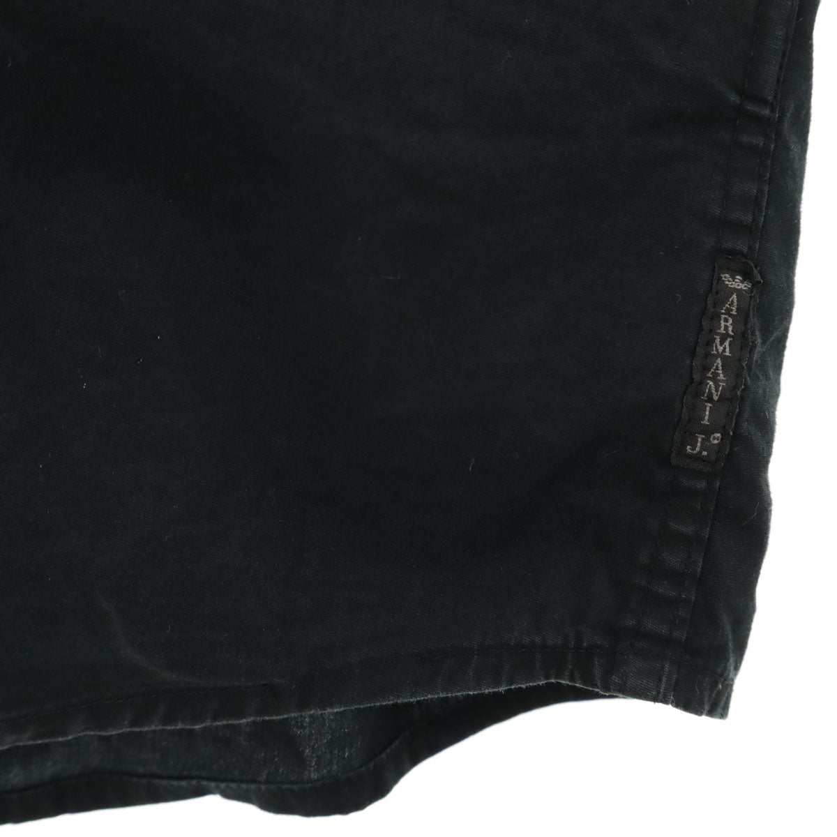 ARMANI JEANS アルマーニジーンズ 長袖 スリム シャツ S ブラック レディース