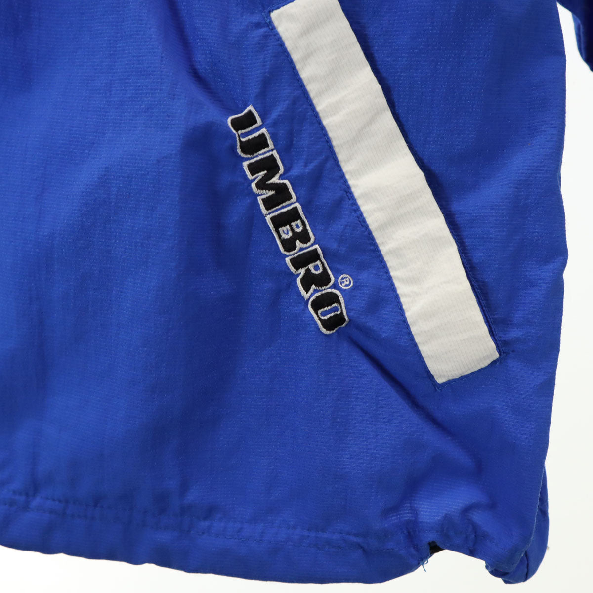 umbro アンブロ 90s オールド ハーフジップ ナイロンジャケット L ブルー プルオーバー メンズ