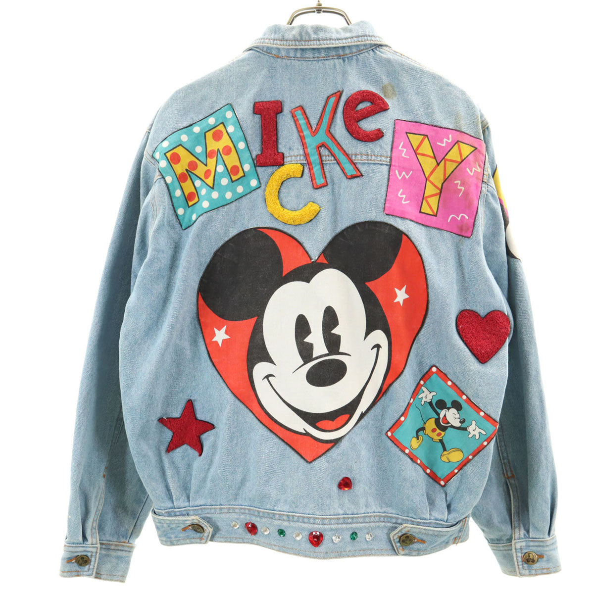 Mickey & Co. カラフルデニムジャケット Mickey & Co. カラフルデニムジャケット 90s Mickey & Co Denim