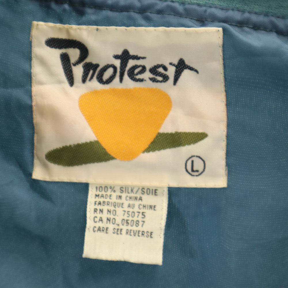 プロテスト 90s シルク オールド ブルゾン L グリーン系 ジャケット メンズ