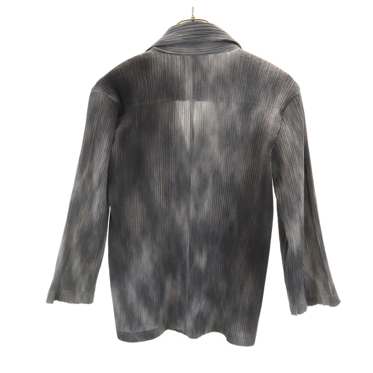 ISSEY MIYAKE イッセイミヤケ 90s オールド 日本製 プリーツ テーラードジャケット 2 グレー レディース
