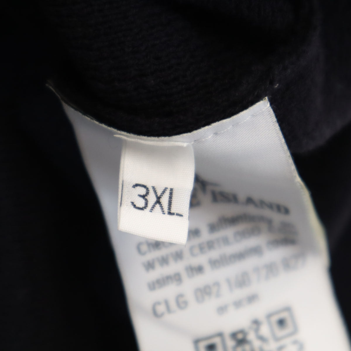 STONE ISLAND ストーンアイランド 18SS イタリア製 長袖 フルジップ ニット 3XL ブラック ビッグサイズ メンズ