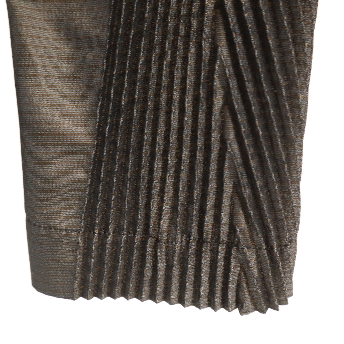 ISSEY MIYAKE イッセイミヤケ 90s オールド 日本製 プリーツ テーラードジャケット 3 ブラウン 他 レディース