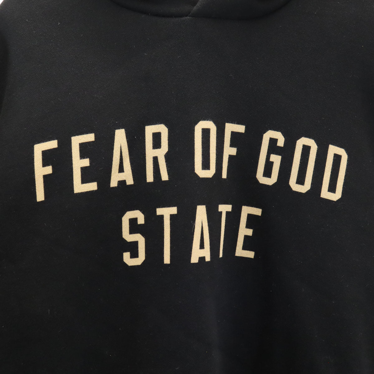 ESSENTIEL エッセンシャル 長袖 プリントロゴ スウェットパーカー XL ブラック 裏起毛 メンズ