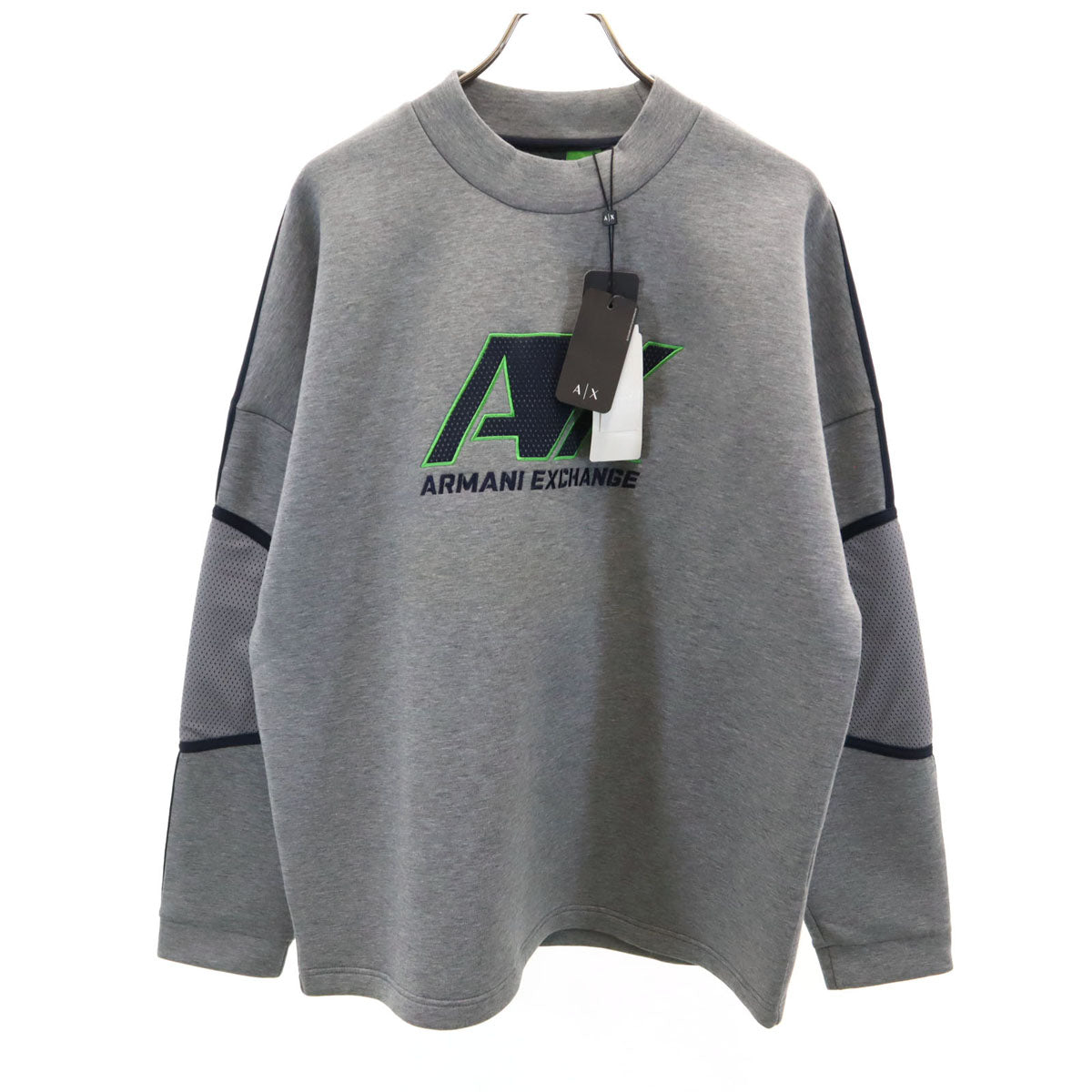 ARMANI EXCHANGE アルマーニエクスチェンジ 長袖 オーバーサイズ ボンディング スウェット M グレー メンズ