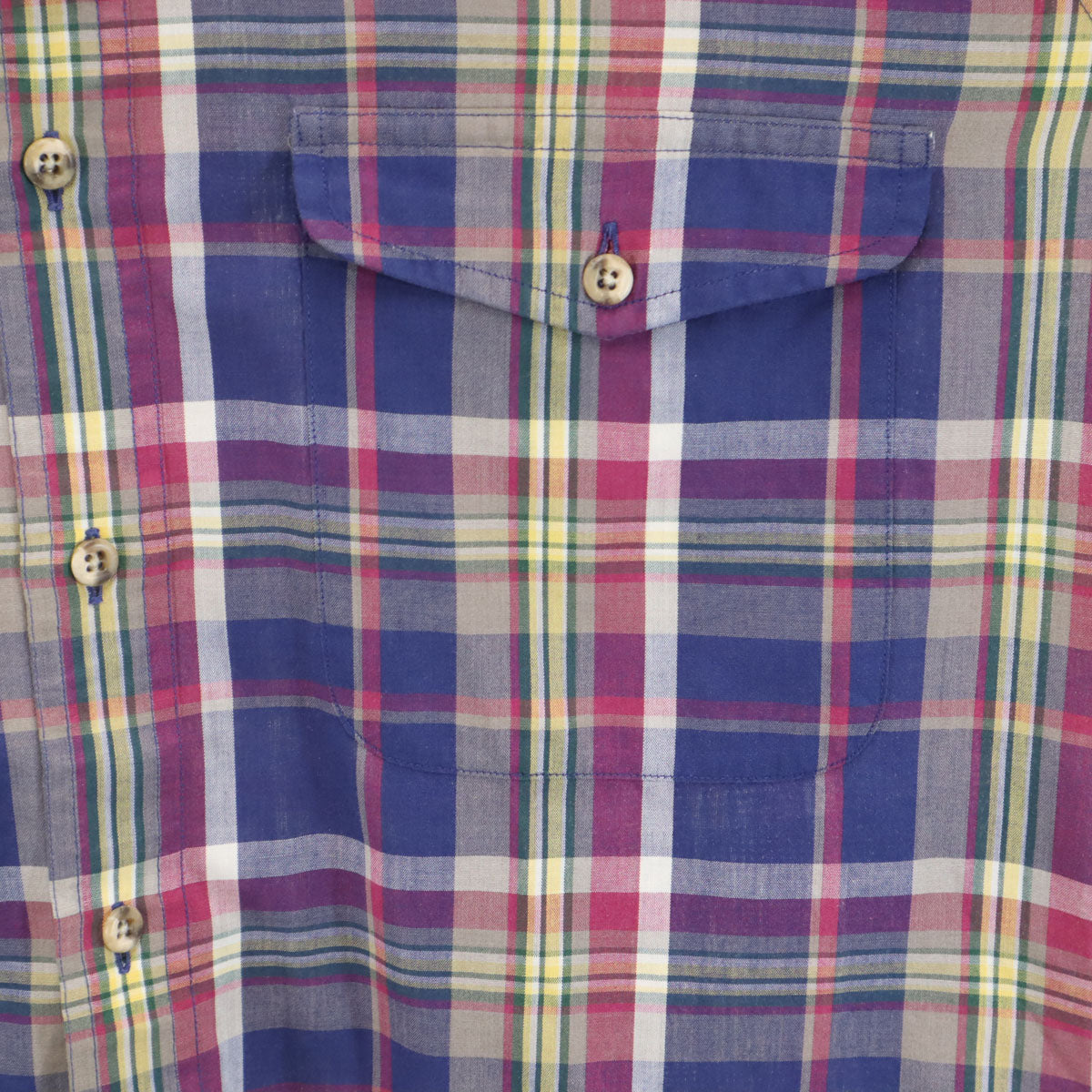 GANT ガント 80s ヴィンテージ チェック柄 長袖 Foxhunt Plaid ボタンダウンシャツ M マルチ メンズ