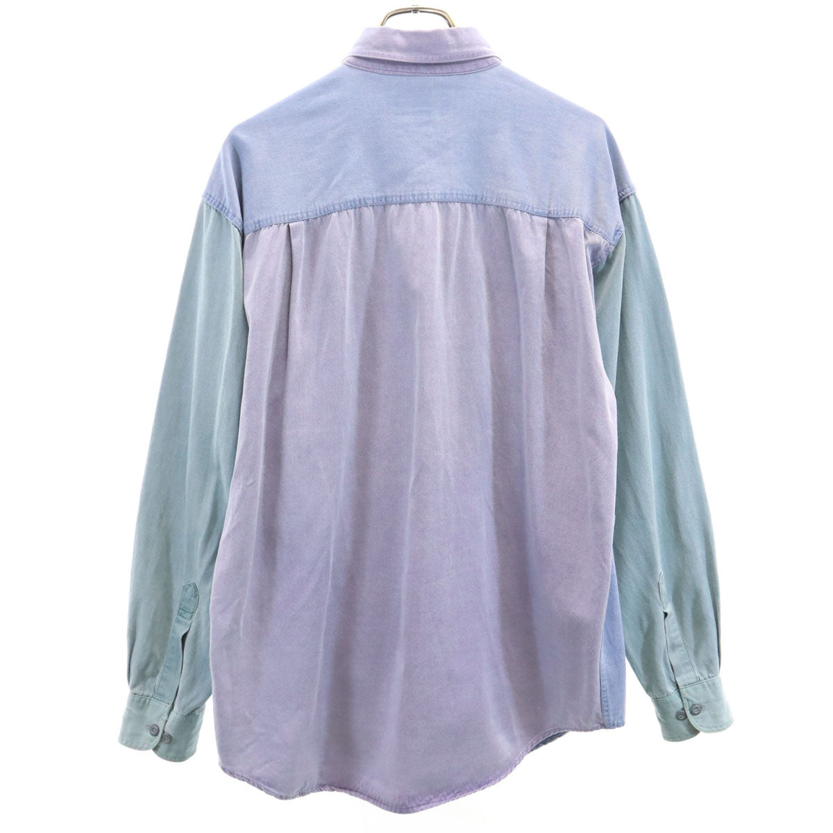 NUOVO JEANSWEAR 90s オールド 長袖 ボタンダウンシャツ M ブルー系 メンズ