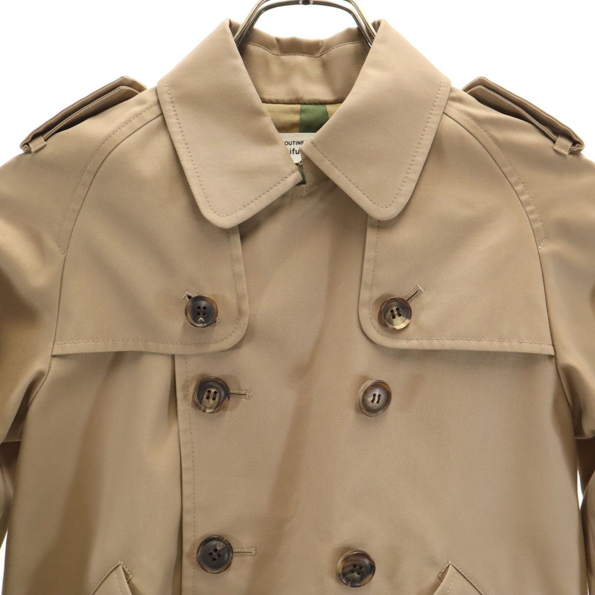 ルーティーン フォー ビューティフル ピープル 日本製 トレンチ ジャケット 140 ベージュブラウン キッズ