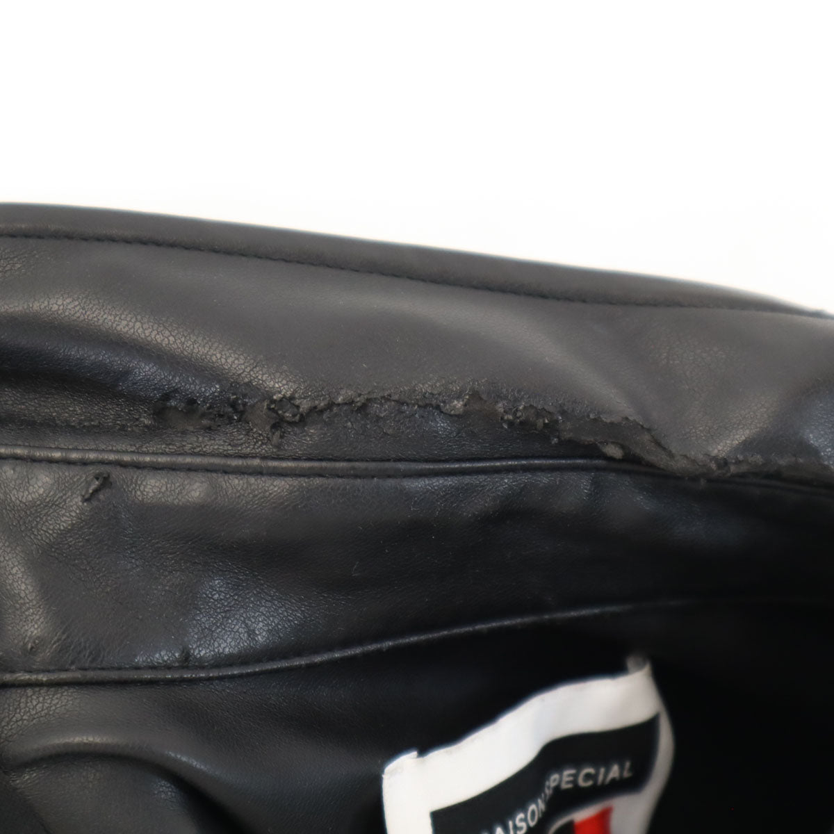 MAISON SPECIAL メゾンスペシャル 長袖 オーバーサイズ フェイクレザー シャツ 1 ブラック メンズ