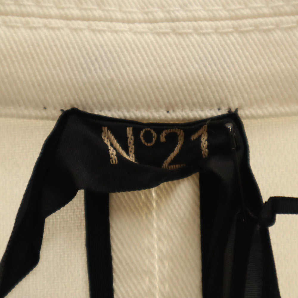 N°21 ヌメロ ヴェントゥーノ カットオフ ピーコート 48 ホワイト メンズ