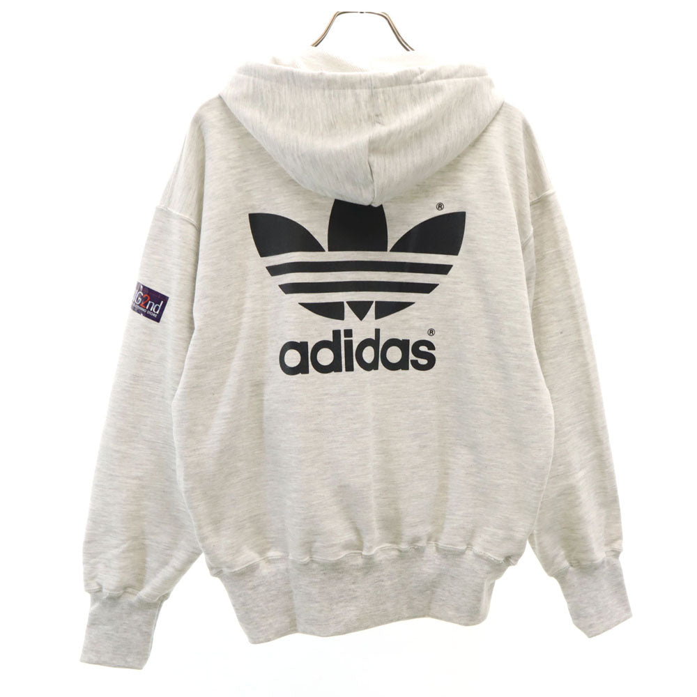 adidas Originals アディダスオリジナルス 80s デサント製 ヴィンテージ 横浜マリナーズ 長袖 スウェットパーカー O グレー サッカー F.C レディース