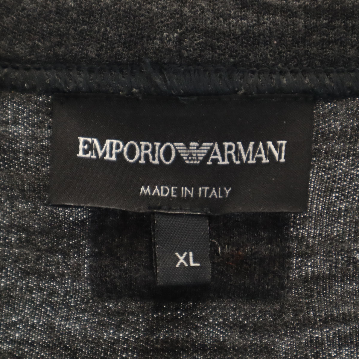 Emporio Armani エンポリオアルマーニ イタリア製 長袖 トレーナー XL ダークグレー メンズ