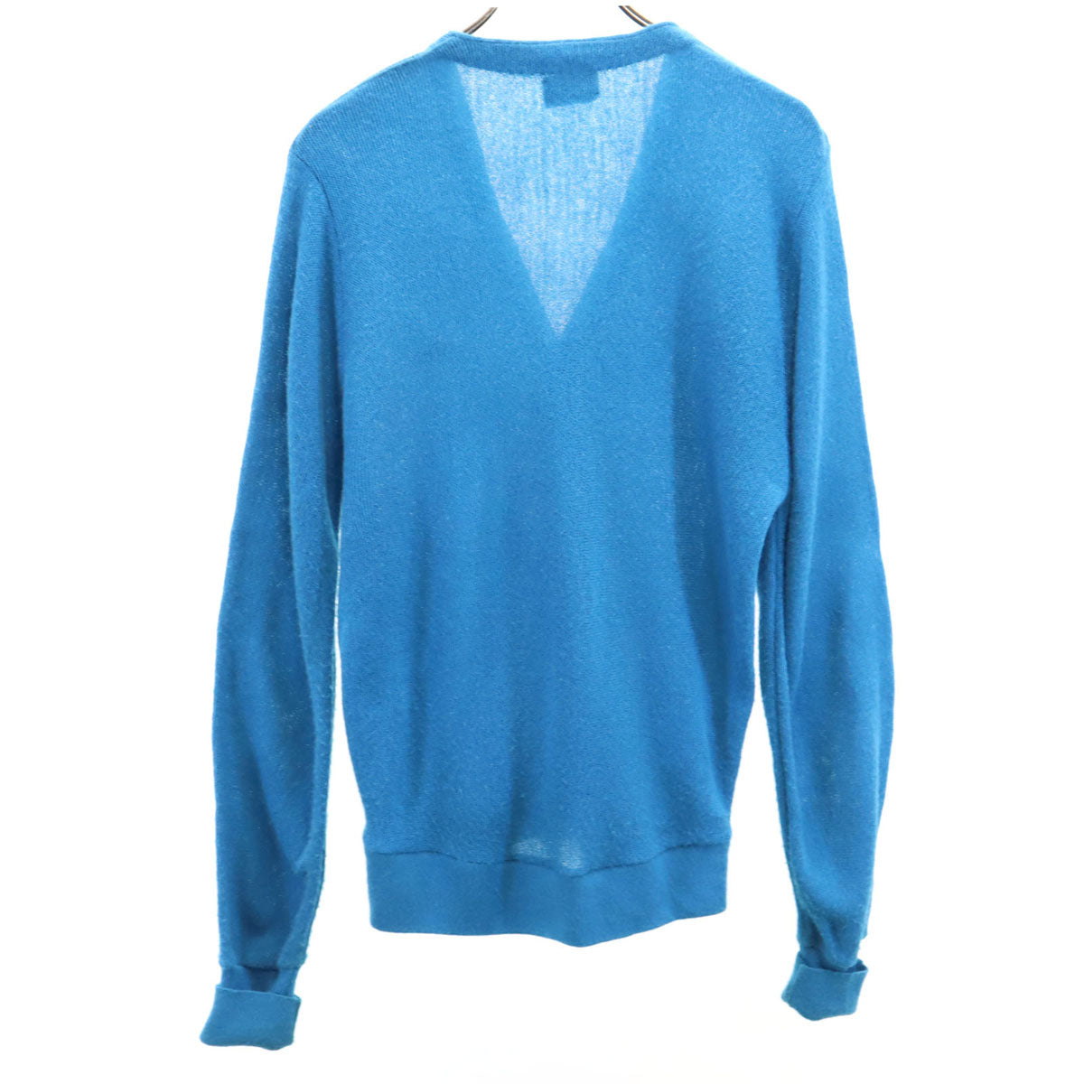 IZOD LACOSTE アイゾッドラコステ 80s ヴィンテージ 長袖 Vネック カーディガン ライトブルー メンズ