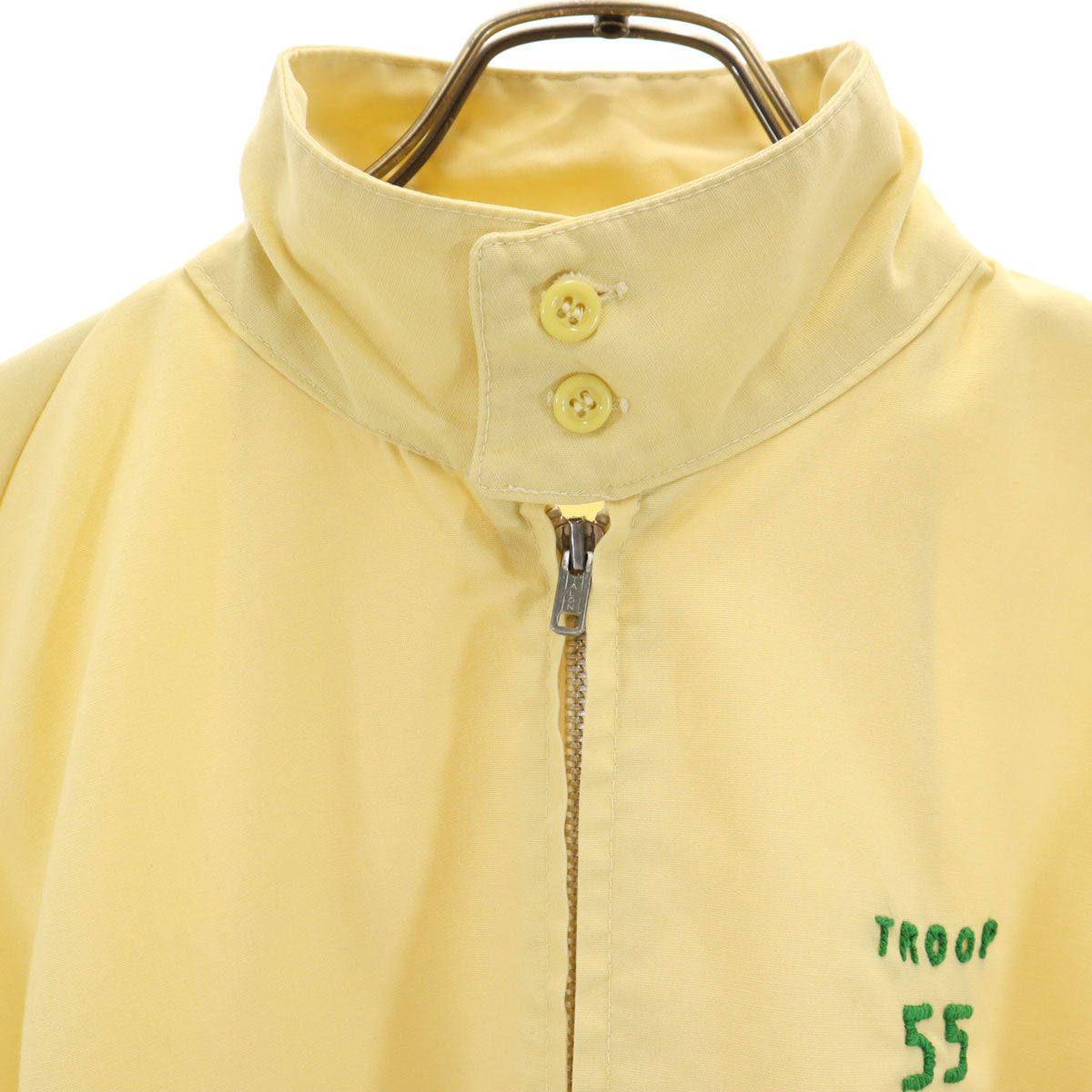 Mr.LEGGS 60s 70s ヴィンテージ タロンジップ 刺繍ステッチ スイングトップ M マスタード ドリズラージャケット メンズ