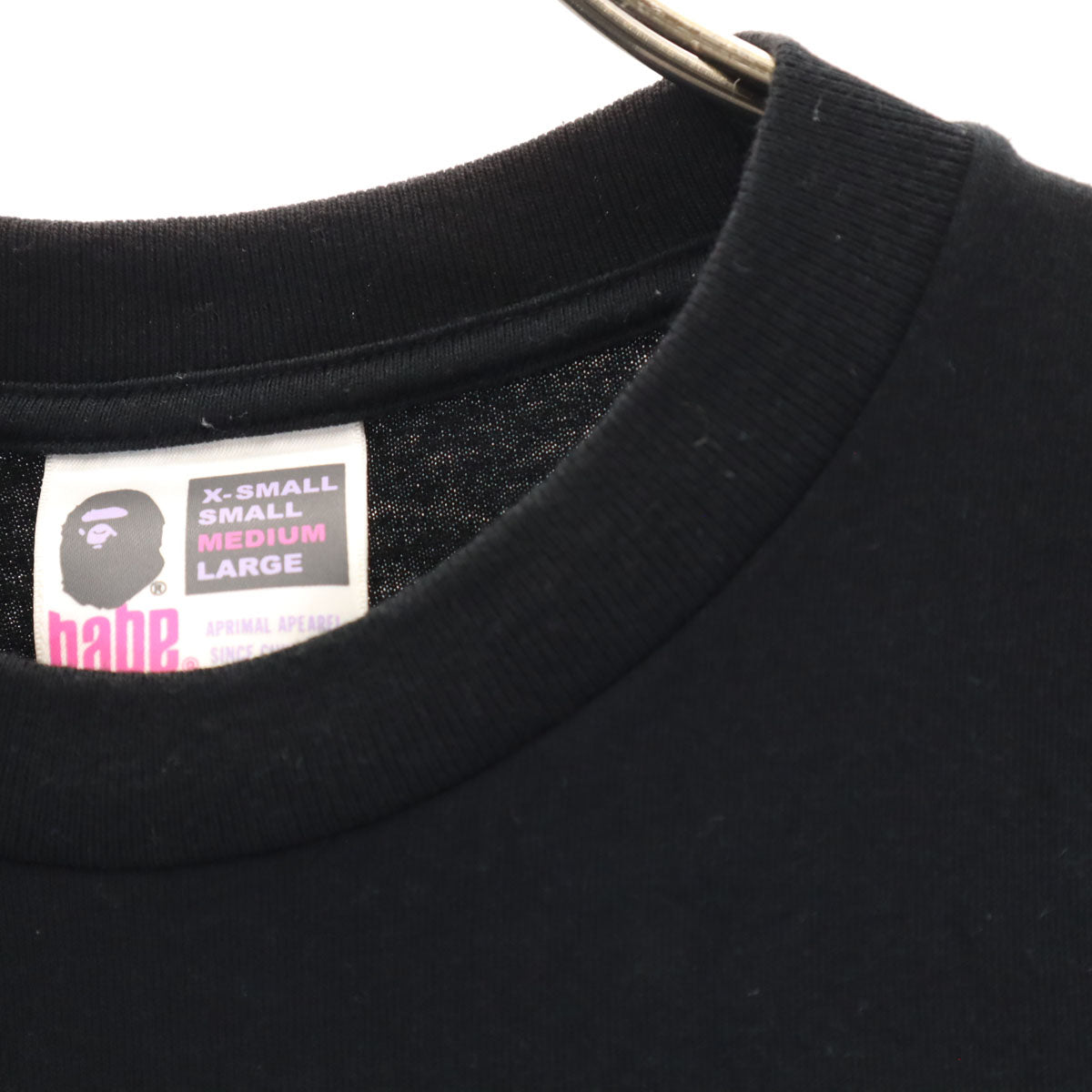 BAPE ベイプ 日本製 半袖 プリント Tシャツ M ブラック メンズ