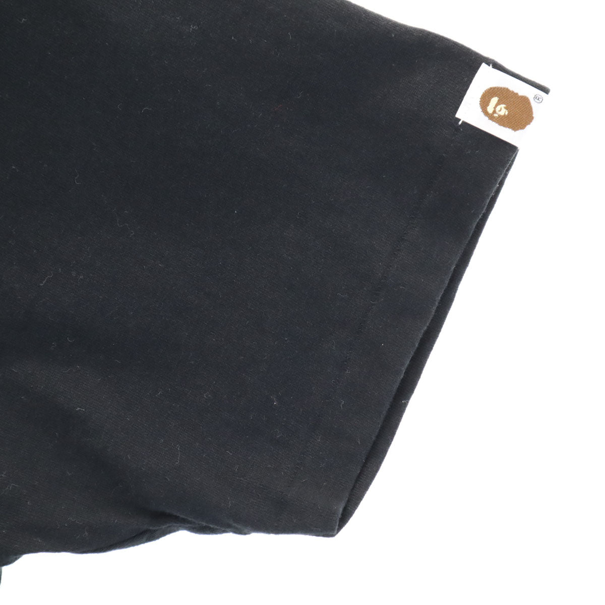 BAPE ベイプ 日本製 半袖 プリント Tシャツ M ブラック メンズ