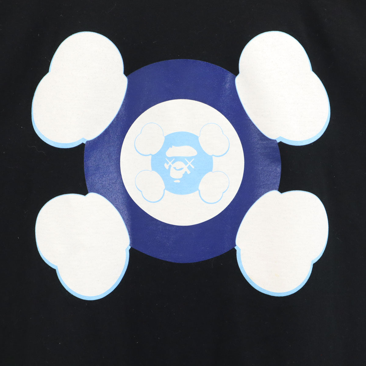 BAPE ベイプ 日本製 半袖 プリント Tシャツ M ブラック メンズ