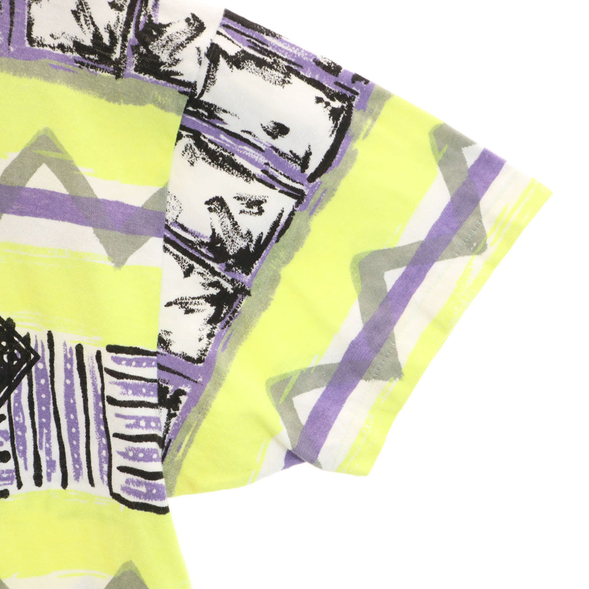 oceanpacific オーシャンパシフィック 90s オールド 総柄 半袖 シングルステッチ Tシャツ L サーフ メンズ