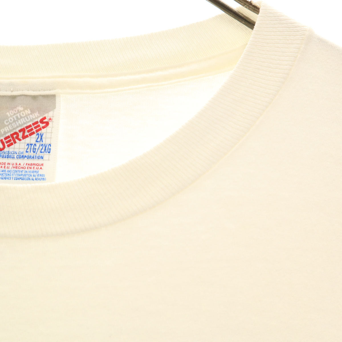 JERZEES ジャージーズ 80s ヴィンテージ USA製 グランドティトン国立公園 ヘラジカ 半袖 アニマル Tシャツ 2XL ホワイト メンズ