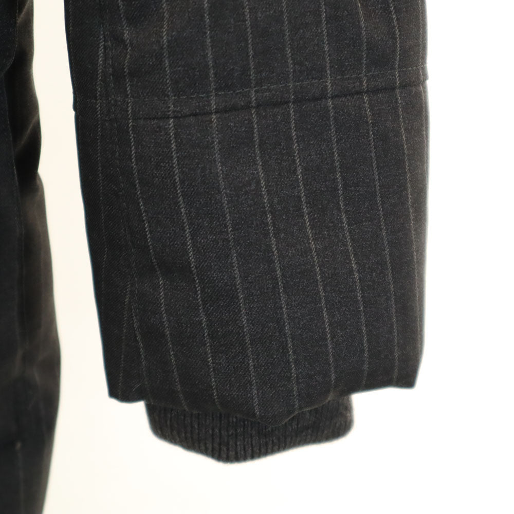 MACKINTOSH PHILOSOPHY マッキントッシュフィロソフィー ストライプ柄 ダウンジャケット 40 チャコールグレー メンズ