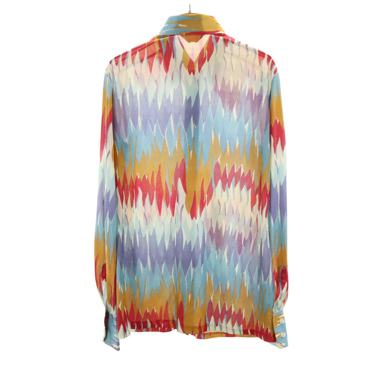 Elles Belles 70s ヴィンテージ 総柄 長袖 シャツ 13/14 マルチ レディース