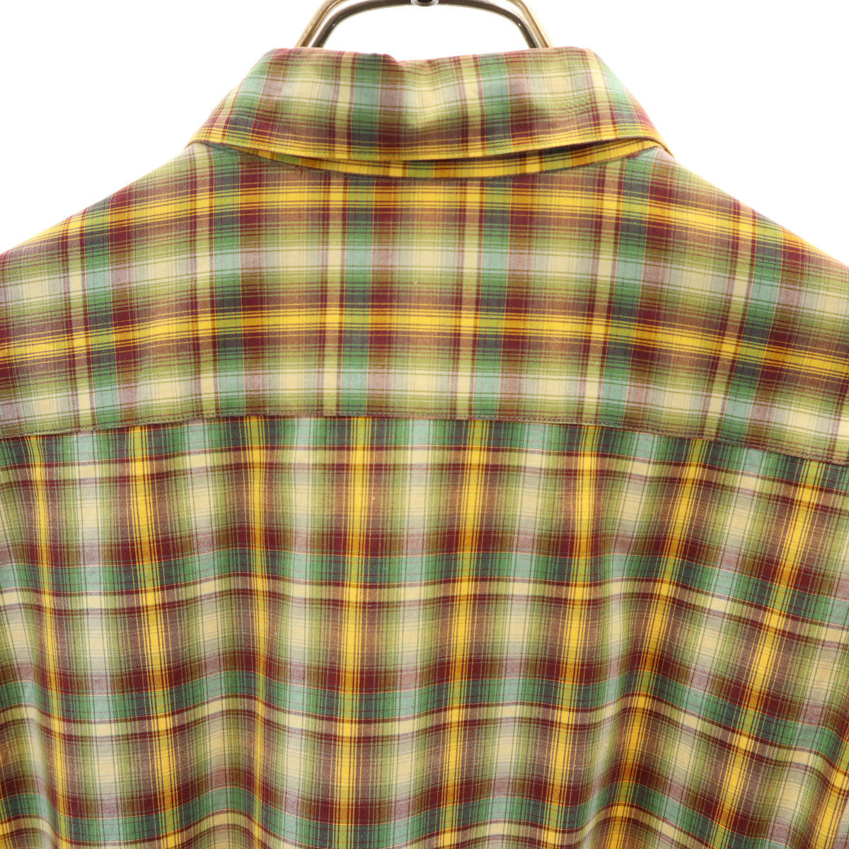 Burberrys バーバリーズ 90s オールド 白タグ オンブレチェック柄 長袖 コットンシャツ L C-TK83 メンズ