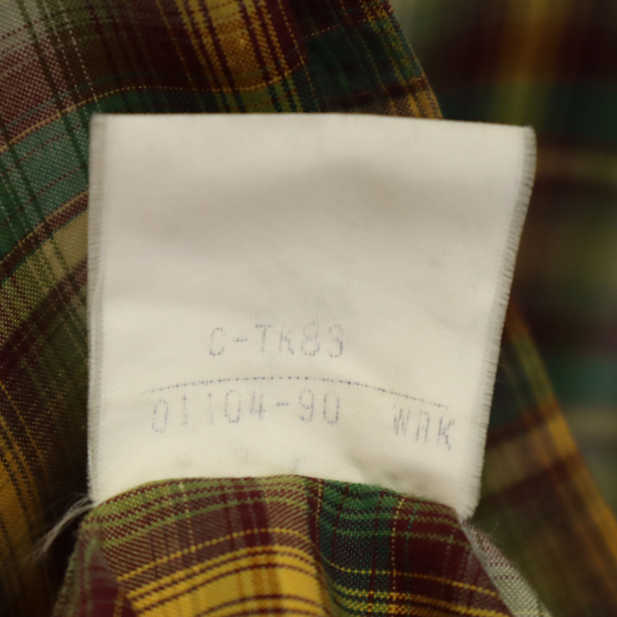 Burberrys バーバリーズ 90s オールド 白タグ オンブレチェック柄 長袖 コットンシャツ L C-TK83 メンズ