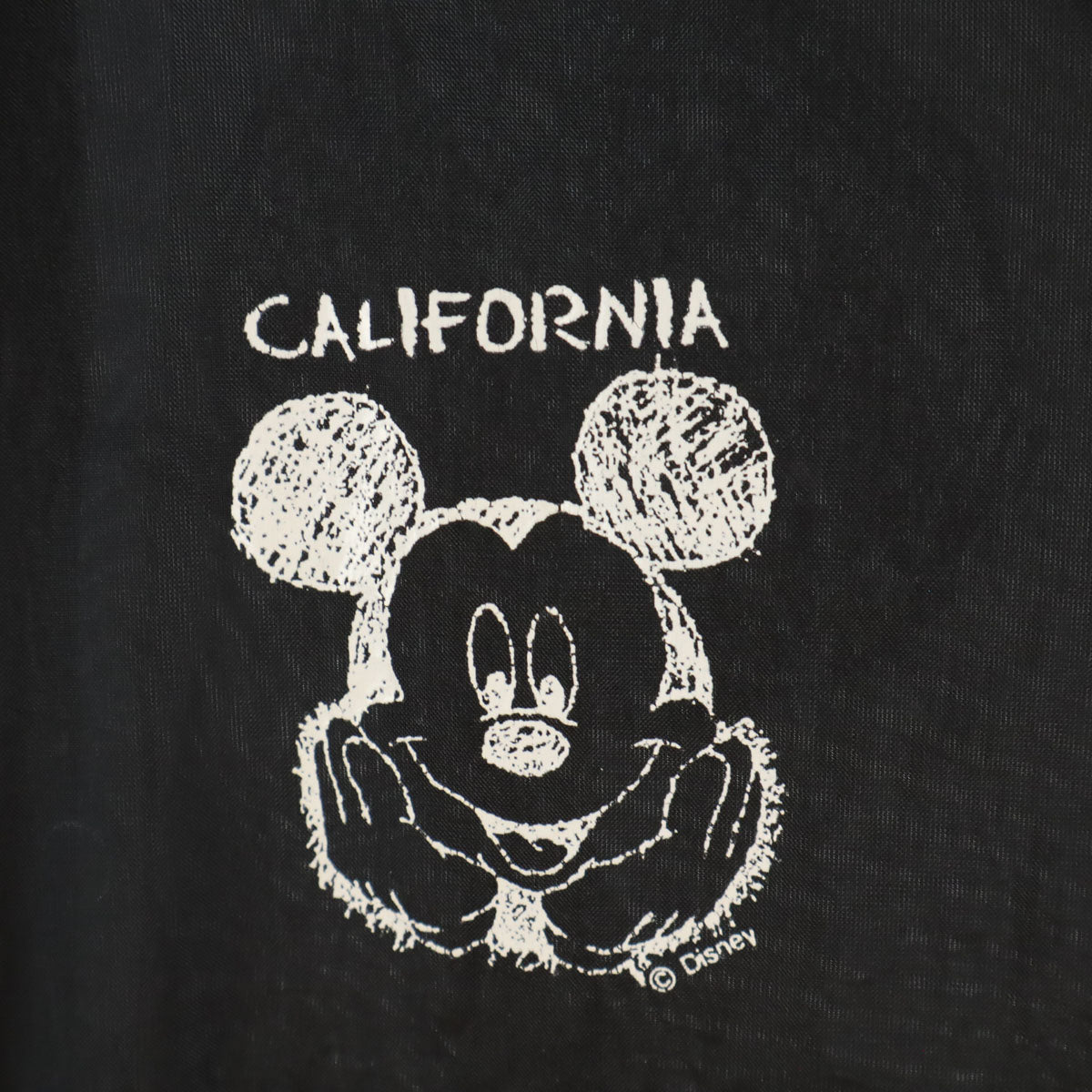 AUBURN SPORTSWEAR 90s USA製 オールド ナイロンジャケット 14-16 黒 ミッキーマウス キッズ