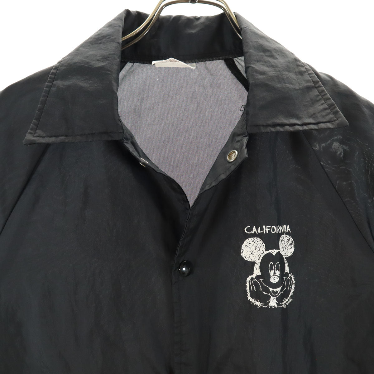 AUBURN SPORTSWEAR 90s USA製 オールド ナイロンジャケット 14-16 黒 ミッキーマウス キッズ