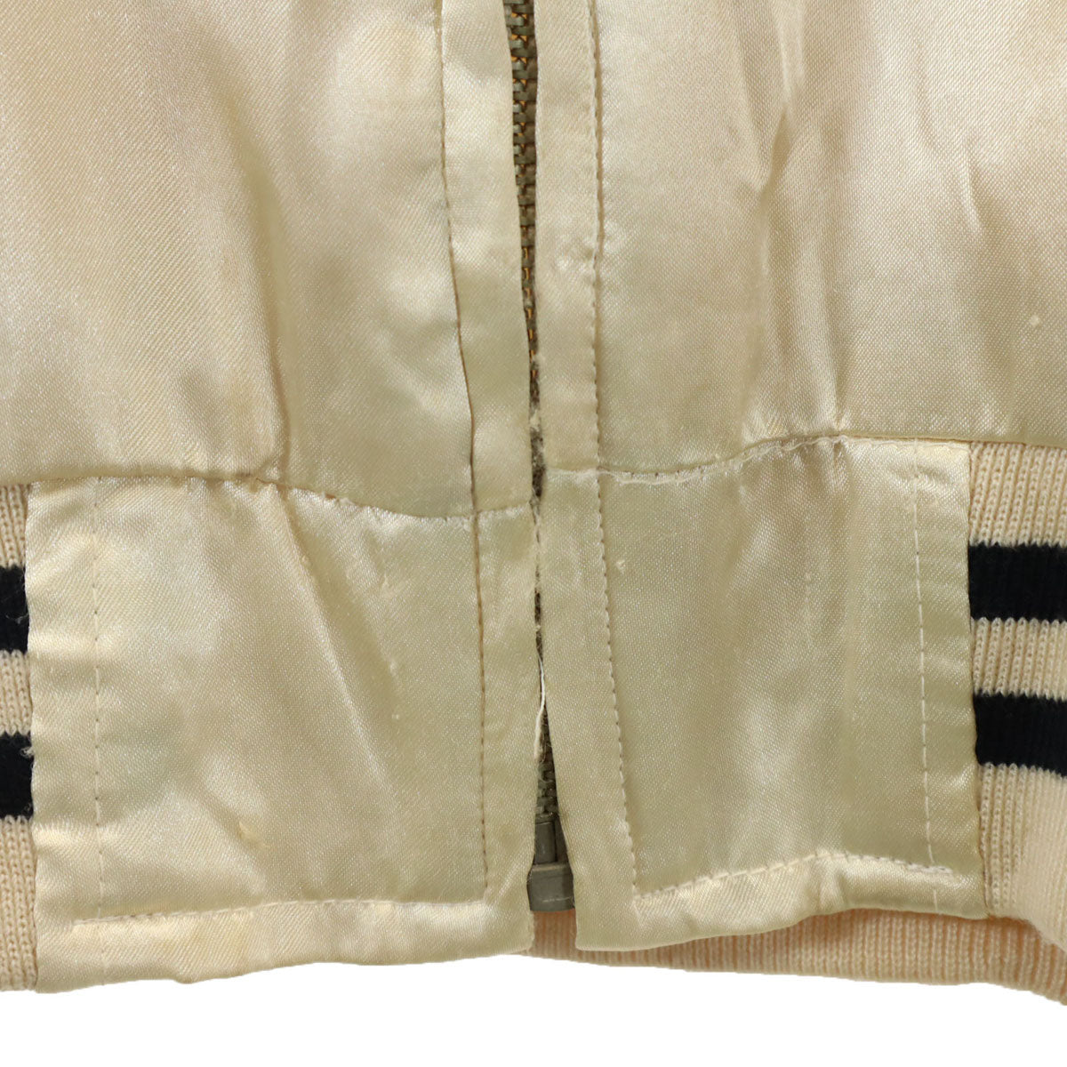 BLEICK 華 JAPANマップ刺繍 スカジャン M シャンパンゴールド 和柄 龍 メンズ